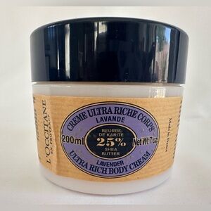 L'OCCITANE Lavender Ultra Rich Body Cream 25% Shea Butter 7 oz
